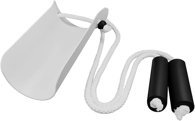 CAidRE Sock Aid - Wide 3.93" Sock Aid with Foam Handles, Sock Aide Device for Seniors, Sock Helper Easy On Easy Off for Regular Socks, White