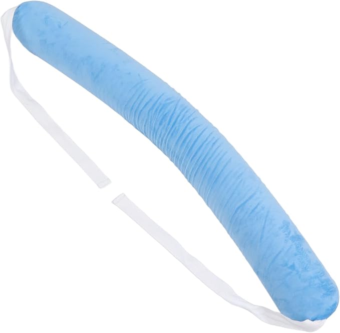 Lumbar Support Pillow for Elderly, Adjustable Waist Back Support Pillow with Dual Straps, Ergonomic Sponge Roll for Scoliosis and Lower Back Pain Relief, Detachable Washable
