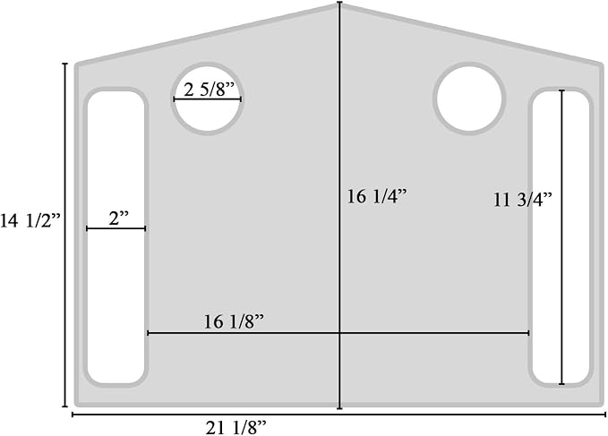 Support Plus Walker Tray Table - Mobility Table Tray for Walker, Non Slip Walker Tray Mat, Walker Accessories Mat, Cup Holder for Walker (21"x16") - Royal Blue