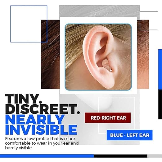 Hearing Amplifier Aid,Hearing Aids for Seniors | Mini Sound Amplifier, Ear Sound Enhancer, Noise Reduction(Pair)