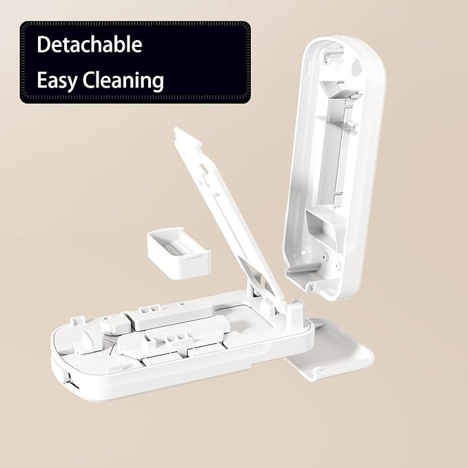 Portable Dual-Blade Pill Cutter and Crusher, Precision Half, Third and Fourth Tablet Splitter with Silicone Grip and Safety Lock for Small, Tiny or Large Pills, Upgraded Version