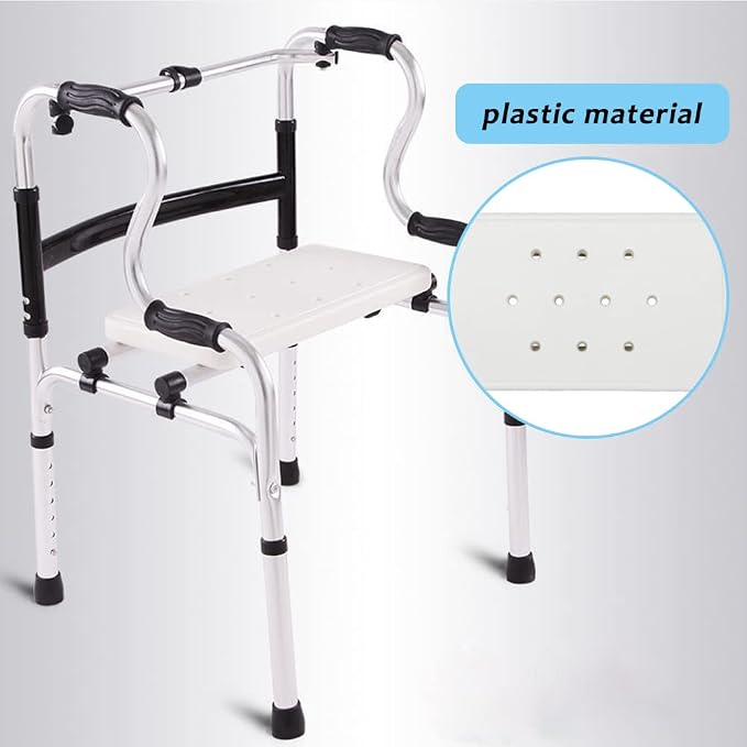 Walker Rest Seat for Attachable Seat Folding Walker, Maximum Weight Capacity of 250 Pounds, 20" L x 7.9" W (A)