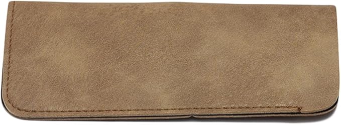 DIYOMR 6 Pack Soft Leather Eyeglass Bags Portable Unisex Glasses Pouch Multiple Pens Sleeve Case Classic Color for Business Men Women Teen Student Scholars