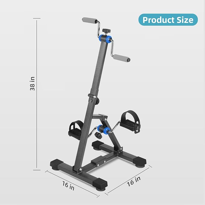 Arm and Leg Exercise Pedal Machine for Seniors, Seated Rehabilitation Bike for Physical Therapy, Elderly Stroke Recovery & Mobility Training Equipment