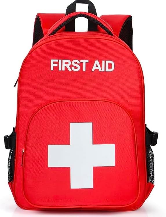 Empty First Aid Backpack, Emergency Medical Backpack with Multi-Pocket, Water-proof First Aid Bag Emergency Medical Bag, Nice for Outdoor Hiking Travel Field Trips Camping