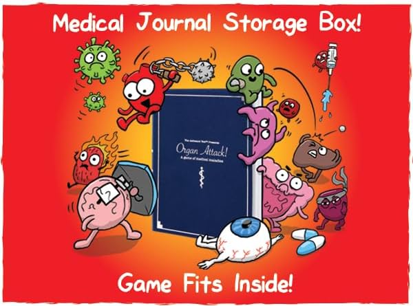 The Awkward Yeti Organ Attack | Funny Family Card Game for Kids Ages 8+ & Parents, Teens & Adults | Anatomy & Organ-Themed Party Game for Family Game Night | Super Fun