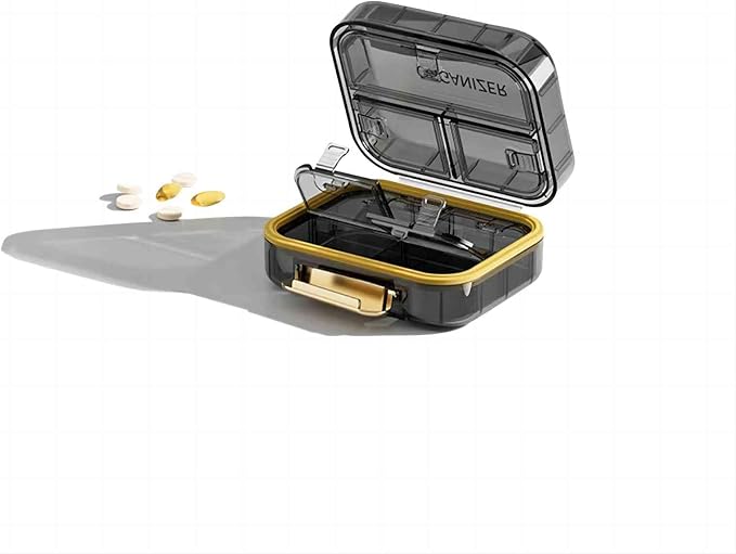 Medicine box with lock 12 x7.6x 7.8 inches [Medium] | Medication Lock box ，First Aid Key Safe Box with Lock, Medical Box Organizer