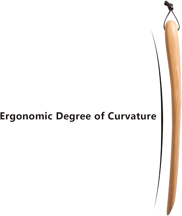 muso wood Shoe Horn Long Handle for Seniors,Wooden Shoehorn for Men, Women, Kids,Pregnancy