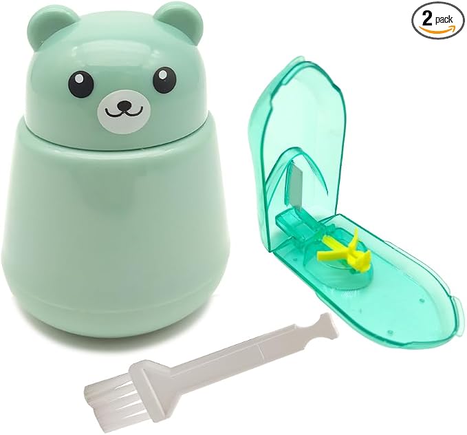 CoaGu Bear Pill Crusher & Splitter Kit - BPA-Free Combo for Pills/Tablets, FDA-Compliant Fine Powder, Nursing Home & Travel