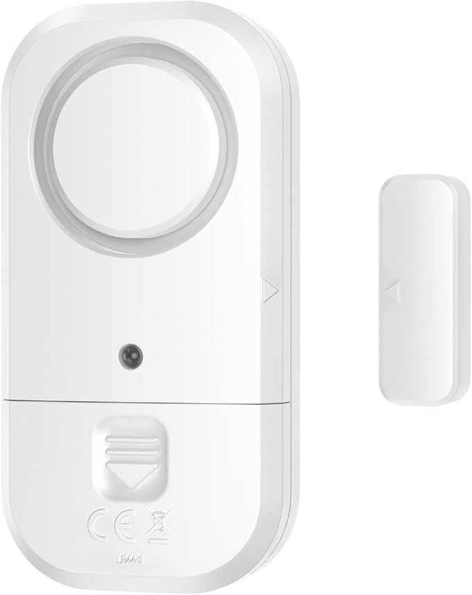 Door Window Alarm Sensors - Door Alarms for Kids Safety, Door Alarms for Home Security, for Home, Office, Store, Garage, Dorm Room, Apartment, RV, White, 6 Pack