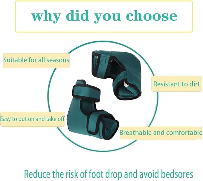 2PCS Heel Cushion Protector Pillow to Relieve Pressure from Sores and Ulcers,Adjustable in Size,Foot Pillowfor Elderly Bedridden Pressure Ulcer Cushion Ankle Pillow for Bed,Wheelchairs