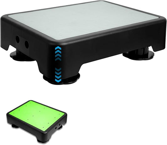 Adjustable Step Stool for Adults - Noctilucent Bed Step Stools, 600 LBS Capacity Non-Slip Safety Step Platform Indoor and Outdoor for Seniors and Adults, Wide Step Stools Elderly Assistance at Night
