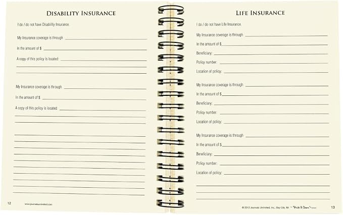Write it Down Series by Journals Unlimited, Guided Journal, When I'm Gone, My Info, Wishes & Thoughts, Full-Size 7.5"x 9", Kraft Hard Cover, Made in USA