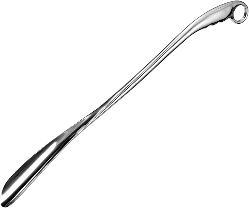vastland Shoe Horn Long Handle for Seniors - Shoehorn for Men and Women, Metal Long-Handle Shoe Spoon, Handled Boot Horns, Shoes Helper, Premium Stainless Steel Shoe Tongue, Tool Extra Long 24 Inch
