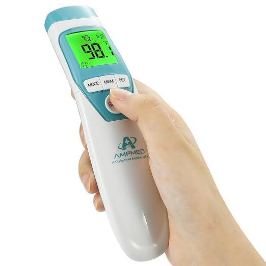 Hospital Medical Grade Non-Contact Forehead Thermometer | Fast, accurate no touch temporal thermometer for baby, adults, toddlers