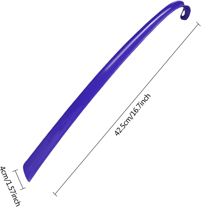 Shoe Horn for Seniors - 16.7 Inches Long Shoe Horn | Travel Shoe Lifter Flexible Shoe Horn Long Handle | Shoehorn Sock Remover Helper with Comfort Grip Shoe Lifter for Seniors, Men, Women
