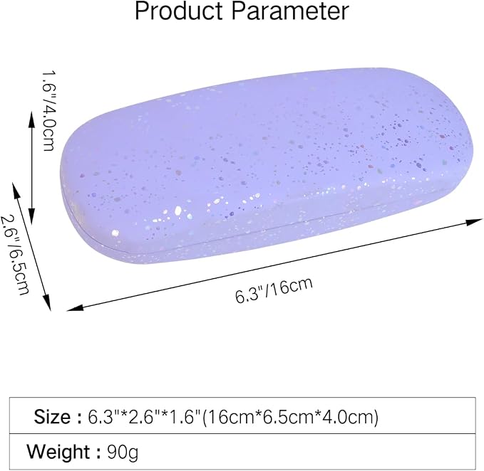 PERFECTSIGHT Hard Shell Eyeglasses Case, Kawaii Protective Glasses Case for Kids, Cute Eyeglass Case for Women Men Girls