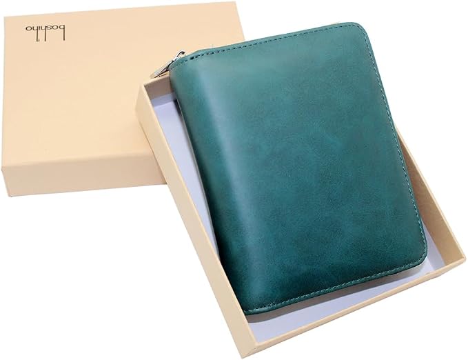 RFID Blocking 24 Slot Credit Card Holder Wallet Real Leather Multi Card Organizer Wallet with Zipper