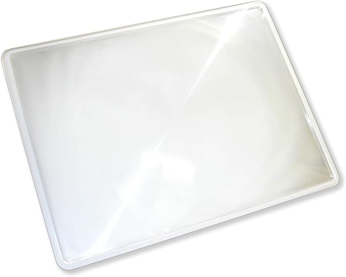 Carson 2x Power Rigid Frame 8.5x11 Inch Page Magnifier for Reading Newspapers, Magazines, Books and More (DM-21)