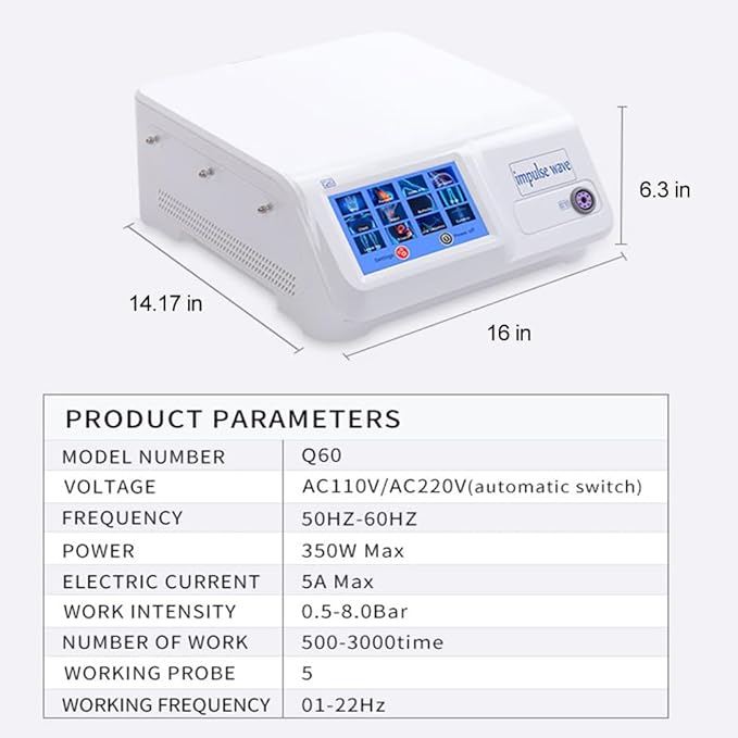 Shockwave Therapy Machine Pain Relief Shock Wave Therapy Machine for Back Waist Leg and Golf Elbow Relief Pain