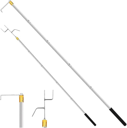 Truck Cargo Grabber - Telescoping Pickup Truck Bed Retriever Tool Cargo Retrieval Hook Truck Grabber Reach Tool Heavy Duty Truck Bed for Trucks SUV Trailers RVs 16-60 Inch
