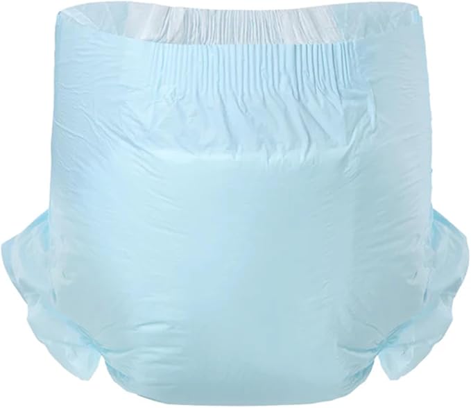 CutiePlusU Adult Diapers Sample 3 Pieces Adult Brief Diaper Incontinence Underwear Blue Cute Toddler (Large 37"-47")