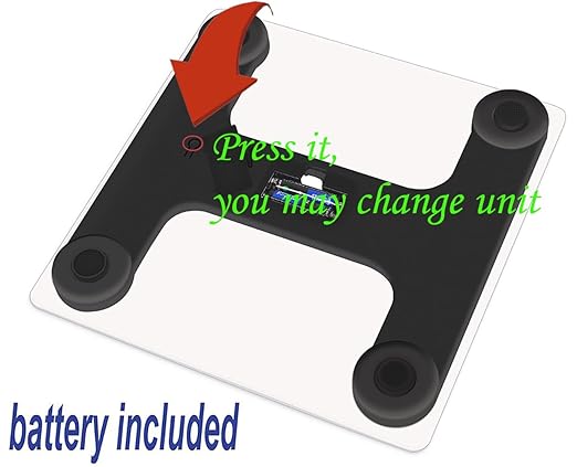 Scale for Body Weight, Digital Bathroom Scale, Weight Scales for People,Body Scale,White,Max:400LB/180KG,2 Weighing Units: LB/KG