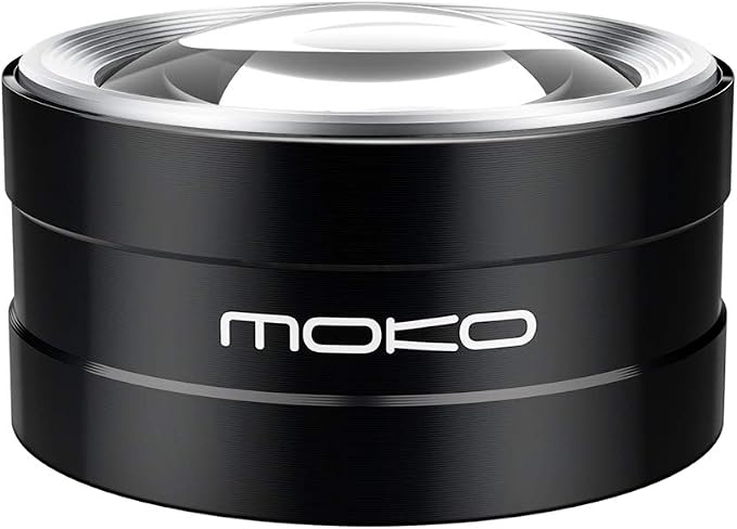 MoKo LED Lighted Desktop Magnifier Dome with 5X Magnification, Magnifying Glass with Light Large Viewing Area for Seniors Reading, Inspection, Exploring, Coins, Low Vision - Carrying Case Included