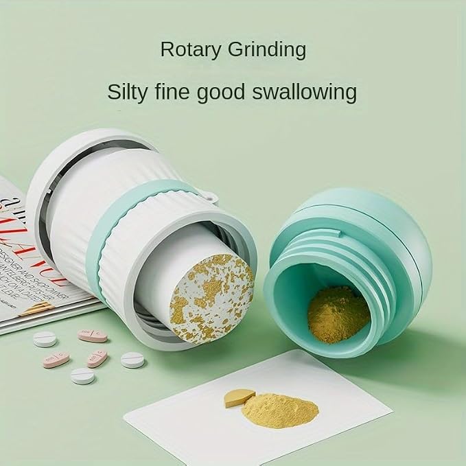 Pill Cutter 1/3, Pill Splitter with Stainless Steel Blade for Cutting Small Pills or Large Pills in one Third, Suitable for Cuting Vitamins, Tablets (1-3 Green)