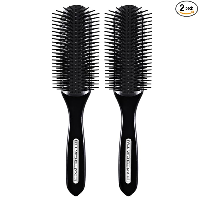 Paul Mitchell Pro Tools 407 Styling Brush,Nylon Bristle Brush Creates a Variety of Hairstyles,For All Hair Types,(Pack of 2)