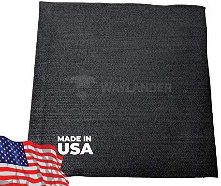 Waylander Carbon Felt Welding Blanket - Made in USA; Flame Retardant Fabric Up to 1800°F; Easy to Cut Fire Proof Mat
