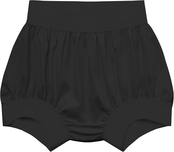Adult Cloth Diaper Cover Waterproof Plastic Pants Rubber Underwear for Incontinence Leak Proof Washable (Black3XL)