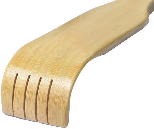 Perfectware - PW-Bamboo Back Scratch 17"- 6ct Bamboo Back Scratcher - 17in Pack of 6ct - Traditional Finger-Like Bamboo Wooden Body Massager for Scratching Itches, Strong and Sturdy