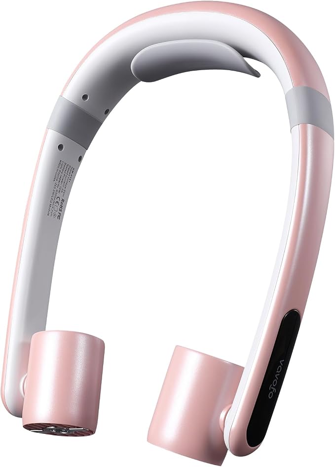 VAVOFO Portable Neck Fan with Book Light, Hands Free Wearable Cooling Fan | 6000mAh Rechargeable, 3 Speeds, 250° Adjustable, Ideal Gift for Reading, Travel, Office, Hiking, Fishing & Sports