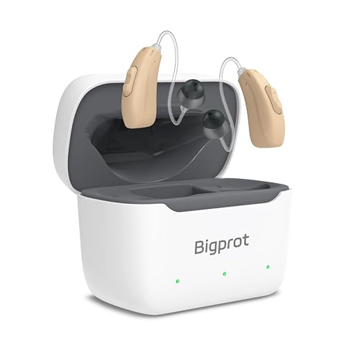 OTC Hearing Aids for Seniors, 2026 Rechargeable Digital Sound Amplifier for Adults with Noise Cancelling (White)