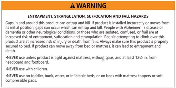 Bed Rails for Elderly Adults Safety, ASTM Approved Upgrade Bed Assist Rail for Seniors - Adjustable Bed Cane with Non-Slip Ergonomic Handle & Storage Pocket, Fit King Queen Full Twin Beds