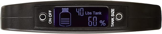 Flame King Propane Tank Digital Scale for 5LB, 10LB, 20LB, 30LB, 40 LB Propane Tanks, (Black)