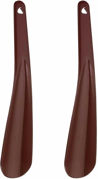 HARFINGTON Shoe Horn Plastic Straight Handle Shoe Helper Metal Shoehorns for Women Men Seniors Boots