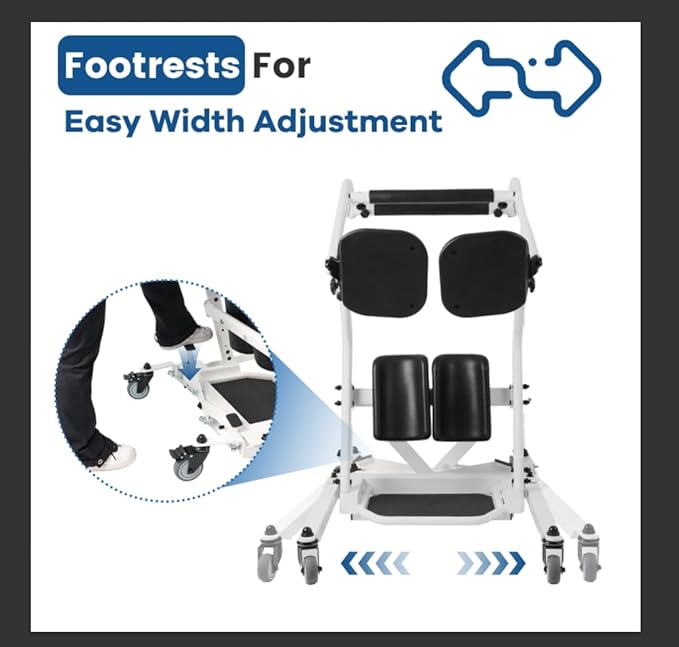 Sit to Stand Patient Lift for Elderly, Stand Assist Lift Aid for Home Care Use, Elderly Lift Assist Transfer Device, Transport Chair Stand Assist for Seniors, Adults & Disabled