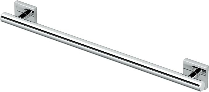 Gatco 942 Elevate 18" L Grab Bar, Chrome/ADA Compliant Stainless Steel Safety Grab Bar for Bathroom