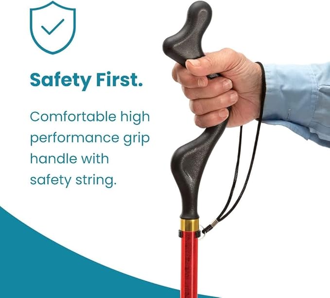 Walking Cane for Men and Women - Special Balancing Stick With 10 Adjustable Heights - Self Standing, Folding, Portable, Collapsible, and Comfortable