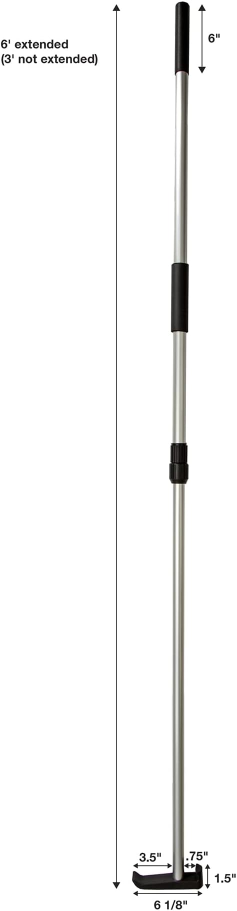 Telescoping Cargo Tool, Heavy-Duty Grabber Reacher | Extendable Cargo Retriever for Truck Beds, RVs, Boats and More