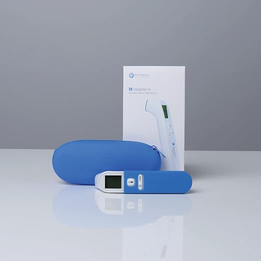 bt-Degree Infrared Digital Thermometer for Adults and Kids Touchless Forehead Temperature for Baby, Results in 1 Second, 9 Reading Memory, Color LCD Screen, Audible Fever Alert