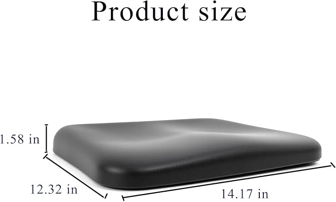 YZRYXHWL Rollator Seat Cushion, 14.1 "x12.2 Replacement, Ergonomic Seat is More Comfortable (1Ea Black) (PU Cushion)