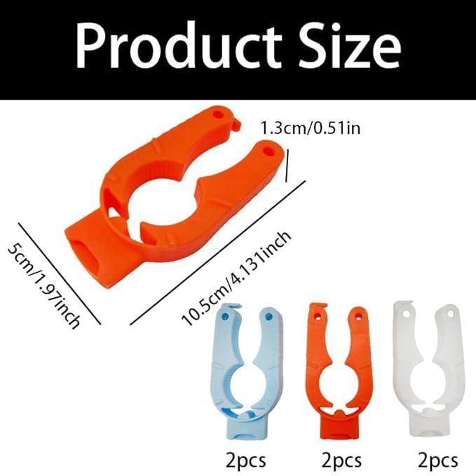 6 Pcs Water Bottle Opener – Multifunctional Plastic Bottle Cap Opener & Soda Can Opener, Ergonomic Design for Arthritic Hands, Weak Grip, Seniors & Elderly (3 Colors)