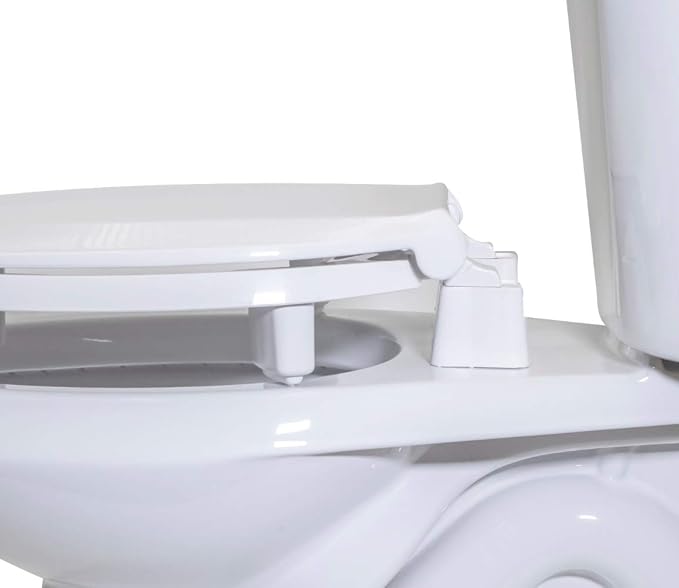 Centoco 3 inch Raised Toilet Seat for Seniors, Round, USA, White | Closed Front, Cover, Plastic, Made in the USA, 3L440STS-001