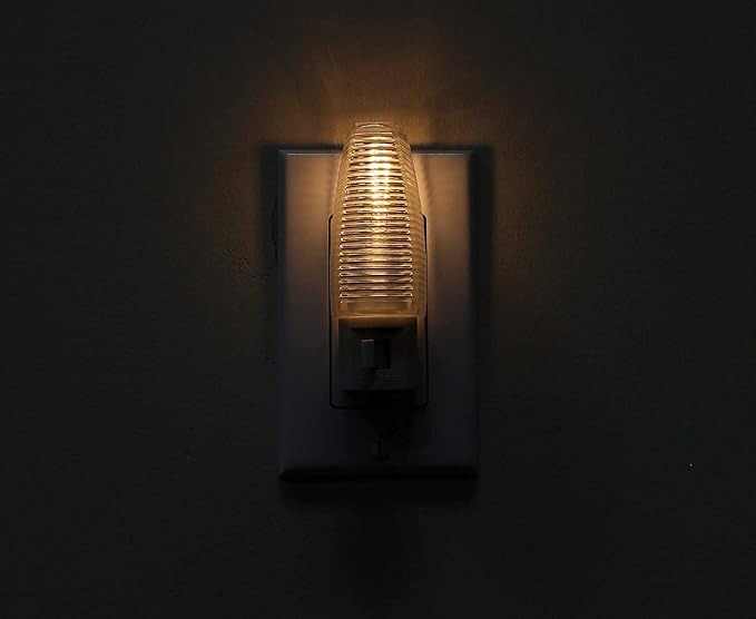 Kingman Night Light Wall Plug in with On/Off Switch Warm White UL Listed, 120V 4W (2 Pack)