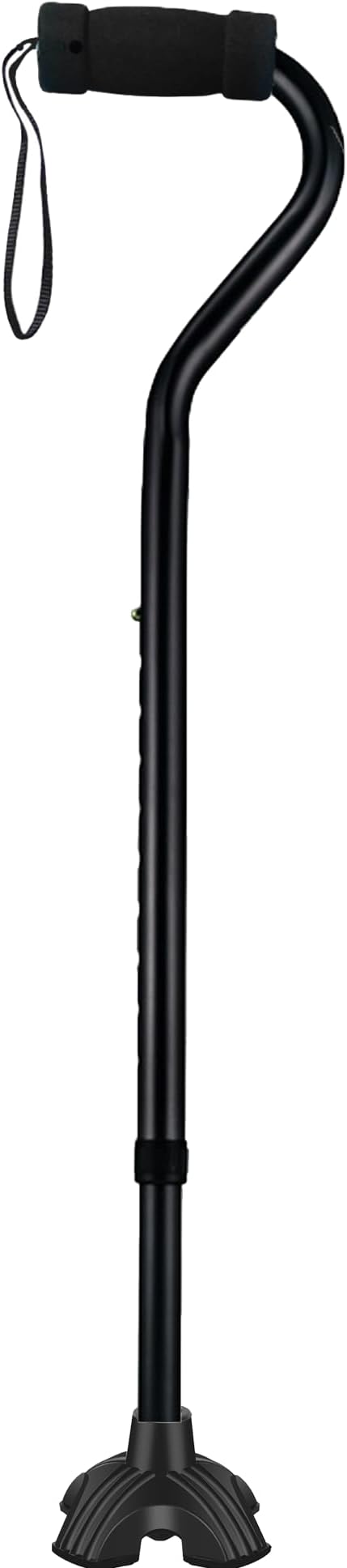 Sky Med Self-Standing Aluminum Lightweight Bariatric Heavy Duty Cane-600lbs Weight Capacity, for Women&Men, 1.5 lbs. Product Weight, Soft Hand Grip, Height Adjustable 29"-40"