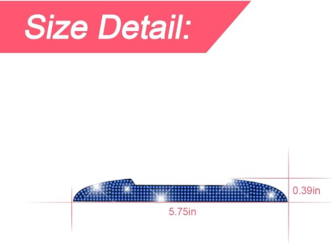 4PCS Bling Car Door Handle Scratch Protector, Blue | 5.75x0.39 Inch, Universal fit, side panels/mirror edges, stainless steel, rhinestones, adhesive backing, exterior accessories