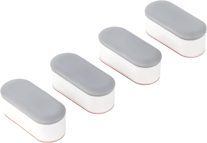 LUXE Bidet 4 Piece Universal Toilet Seat Bumper Kit, Comes with Strong Adhesive | Strong Adhesive